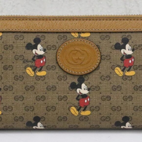Gucci Disney GG Supreme Mickey Mouse Continental Long Wallet - Picture 1 of 15